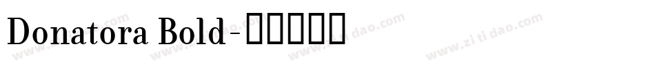 Donatora Bold字体转换